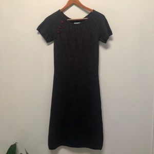 Calvin Klein grey short sleeve sweater dress (XS)